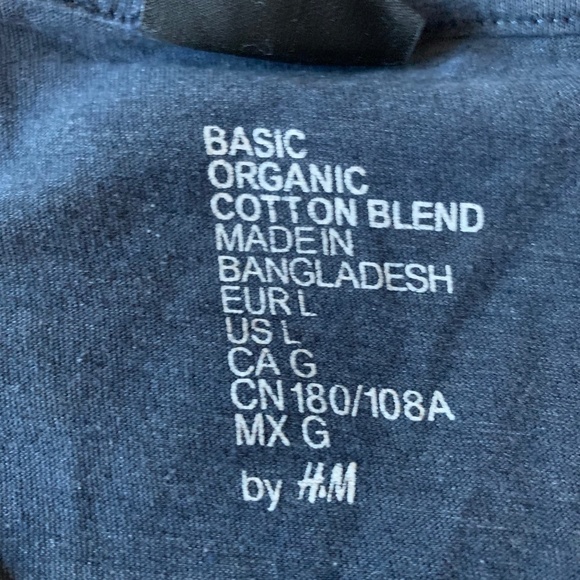 𝅺h&m And Apt 9 T-Shirt Bundle Blue Crewneck And B-Neck Short Sleeve M/L (1301) - Picture 4 of 10